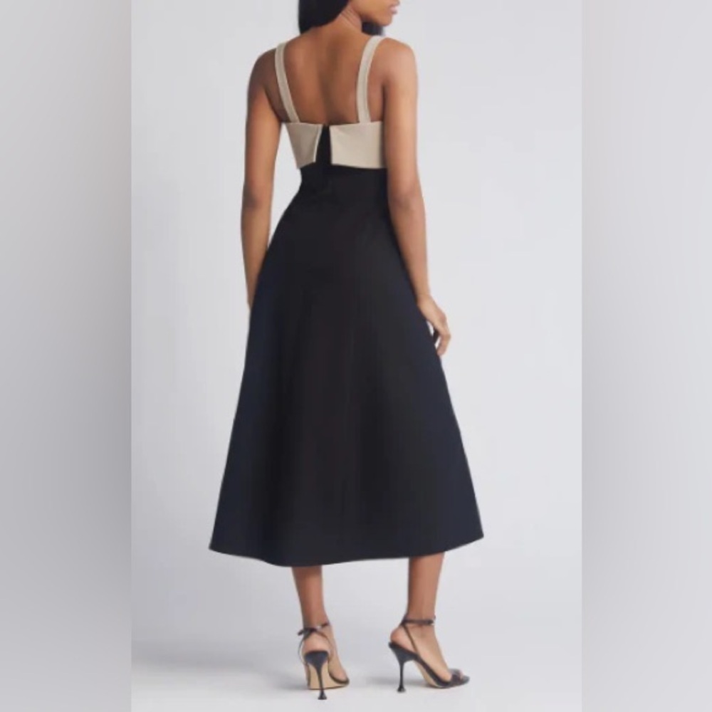 NWT Size XL - Aurelia Colorblock Midi Dress - Picture 3 of 9